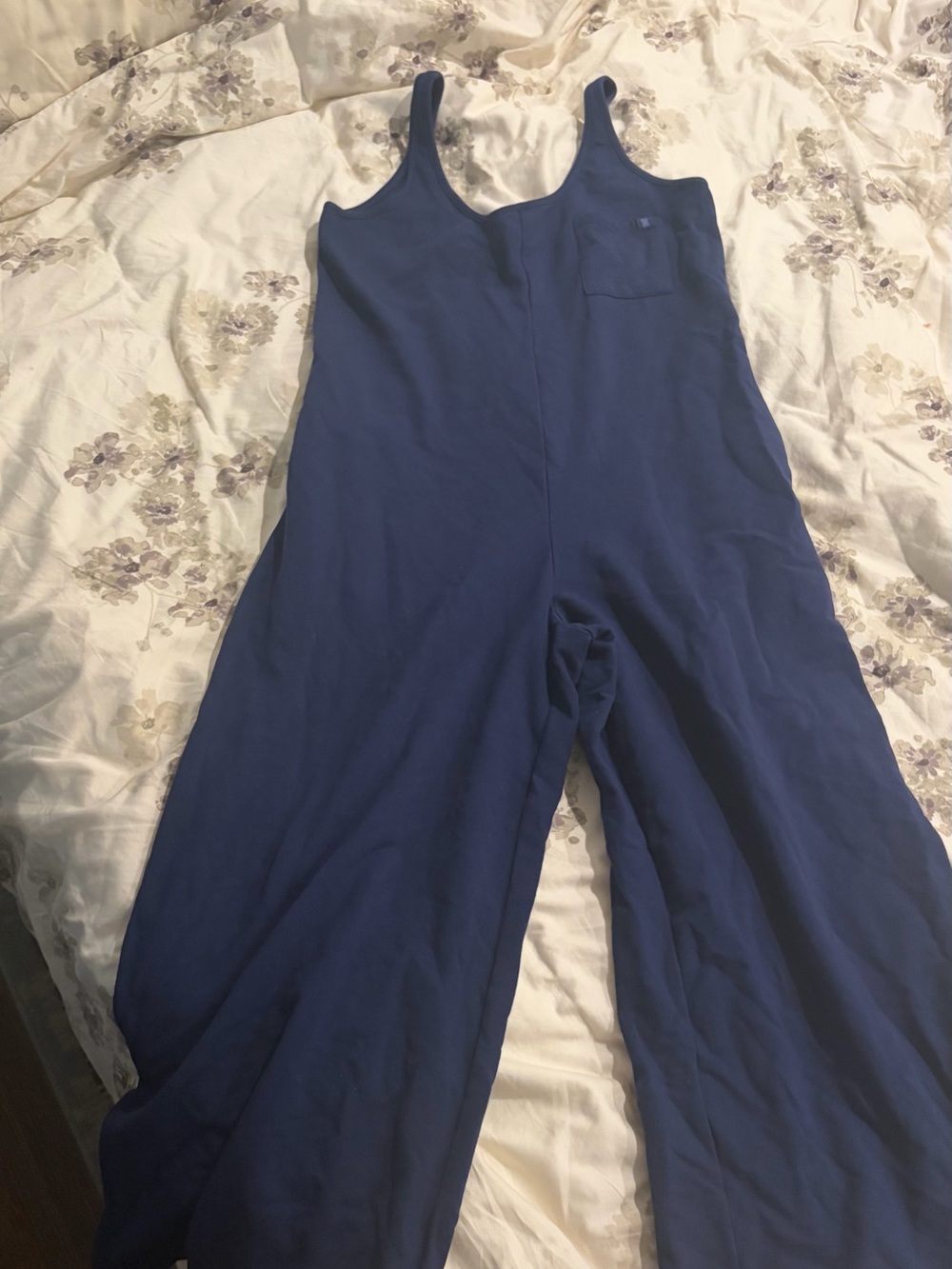 Savage Fenty - Women's Navy Blue Wide-Leg Jumpsuit